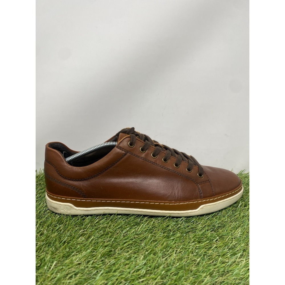 Allen Edmonds Porter City Brown Leather Lace Up Sneakers Casual Mens Size 10 E